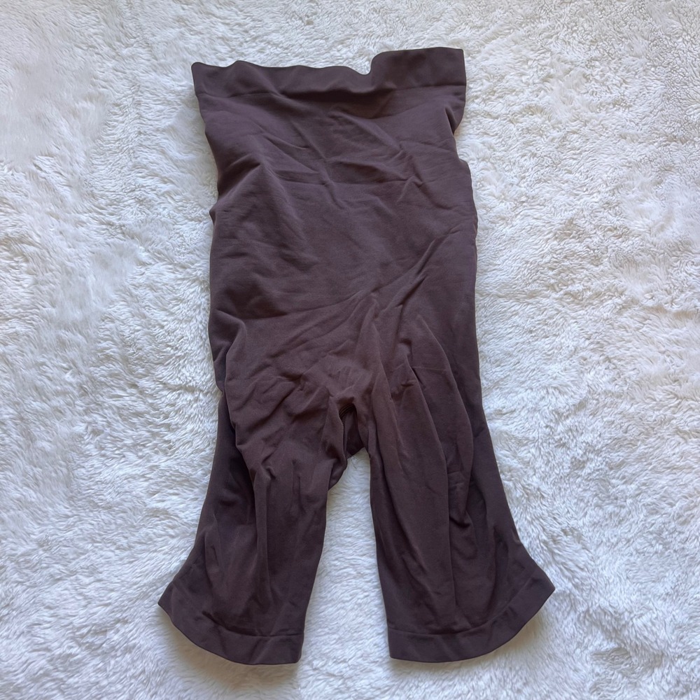 SKIMS Core Control Mid Thigh Short Espresso Brown Shapewear Size XL NWOT Shapers